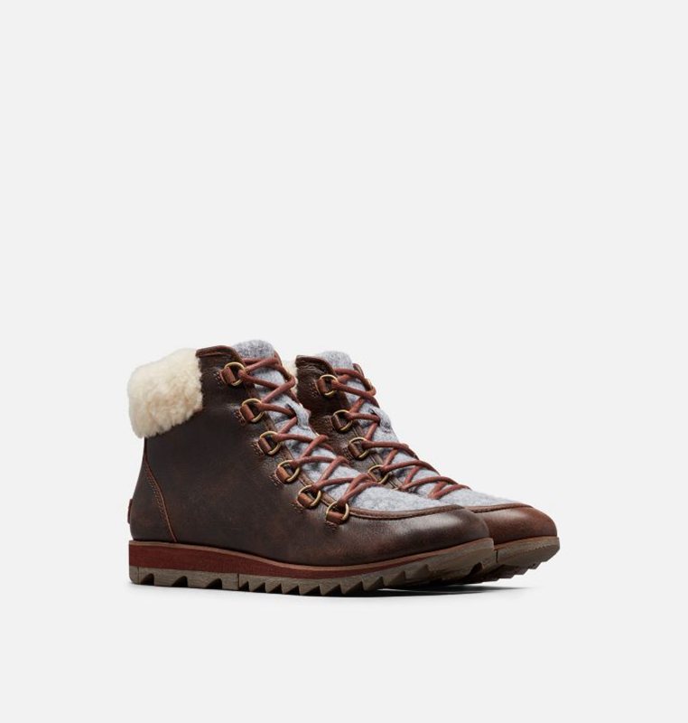 Sorel Dam Stövlar Mörk Röda - Harlow™ Lace Cozy Låga - KWC-705968